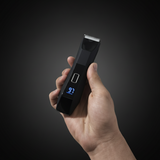 Imagem profissional do aparador com fundo escuro